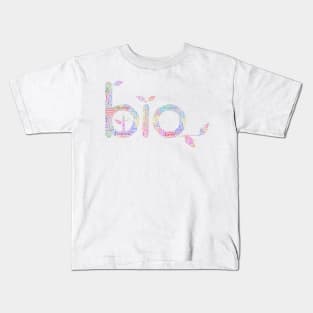 Bio Biodiversity Concept Silhouette Shape Text Word Cloud Kids T-Shirt